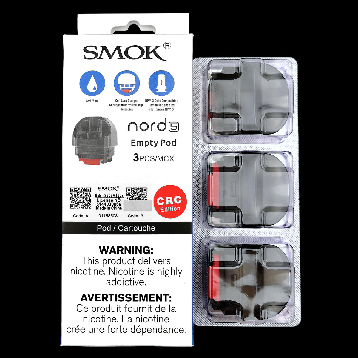smok rpm 5 replacement pod SMOK RPM 5 Pod Cartridge 6.5ml 3pcs main image 0