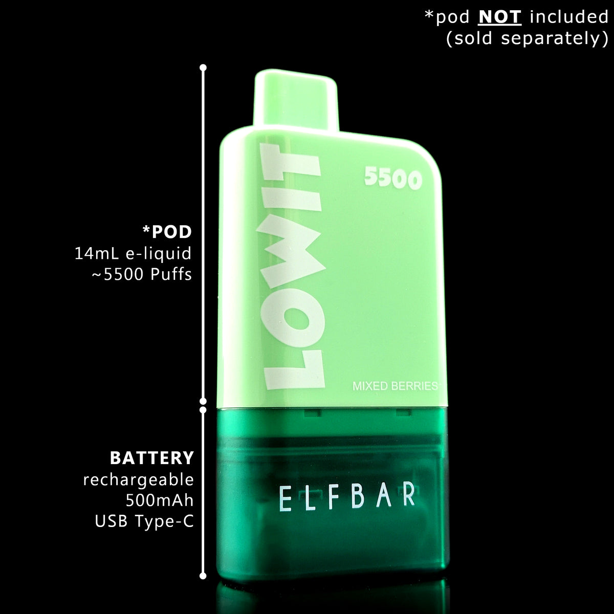 ELFBAR LOWIT 500mAh Device