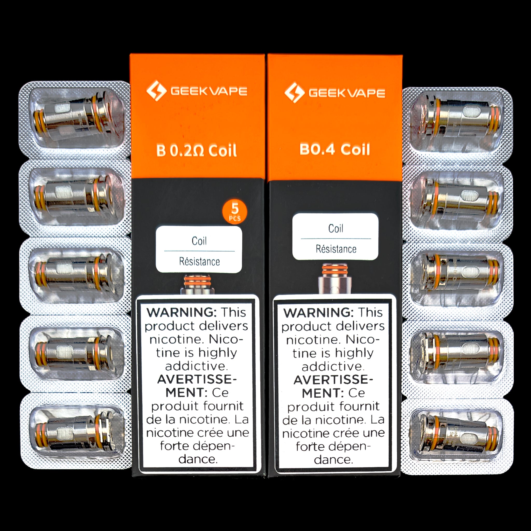 GeekVape Aegis Boost Replacement Coils - 5-Pack 0.4 Ohm Mesh Coils For Direct Lung Vaping GeekVape Aegis Boost Replacement Coils - 5-Pack 0.4 Ohm Mesh Coils For Direct Lung Vaping
