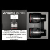 Vaporesso GTX 26 GO 80 Empty Replacement Pod (2 PACK) [CRC]