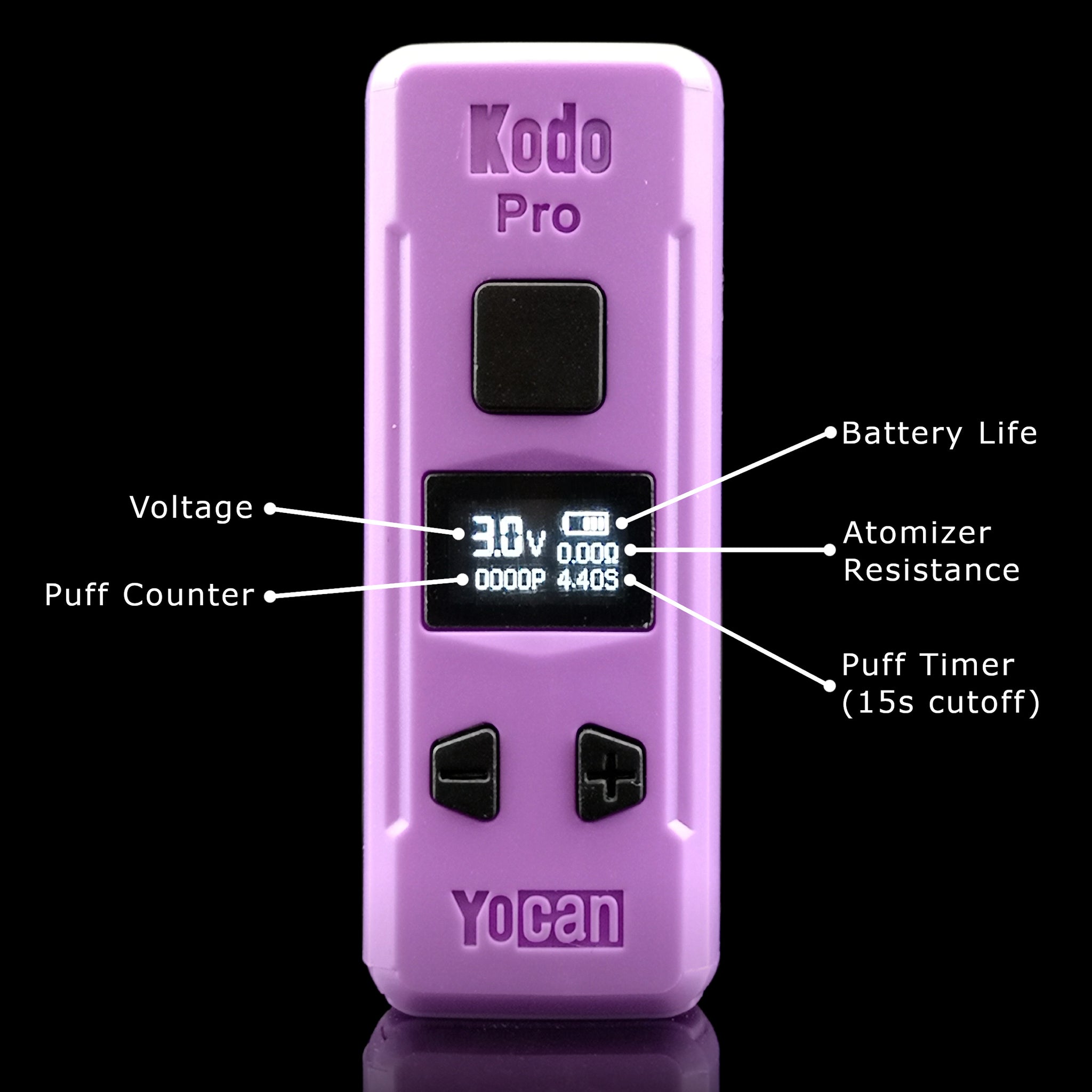 Yocan Kodo Box Mod 400mAh fit for 510 Cartridges